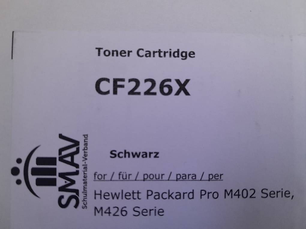Hewlett Packard Cartucce per stampanti & toner: Toner CF226X – Nuovo e nell'imballaggio originale da Berg SG venduto da vik_nfn8 2