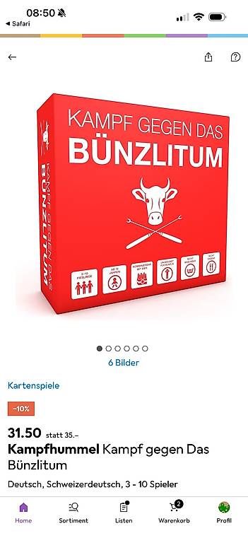 Giochi: KAMPF GEGEN DAS BÜNZLITUM – Usato da Schlieren venduto da nat_77g5