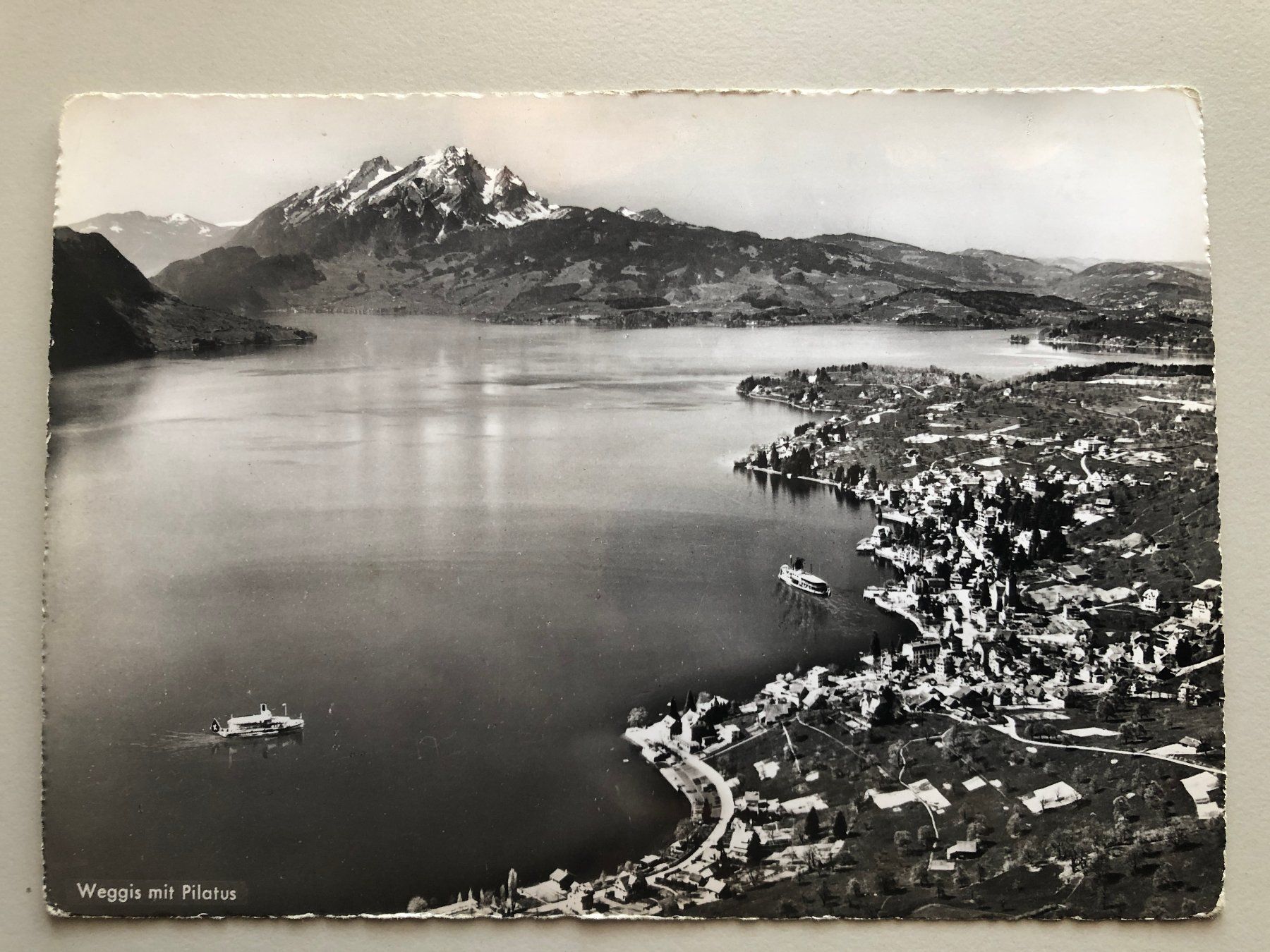 Cartes postales: AK Weggis mit Pilatus – D'occasion à Schötz par Odpa