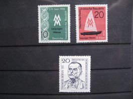 DDR 1956 Thomas Mann / Leibziger Messe **
