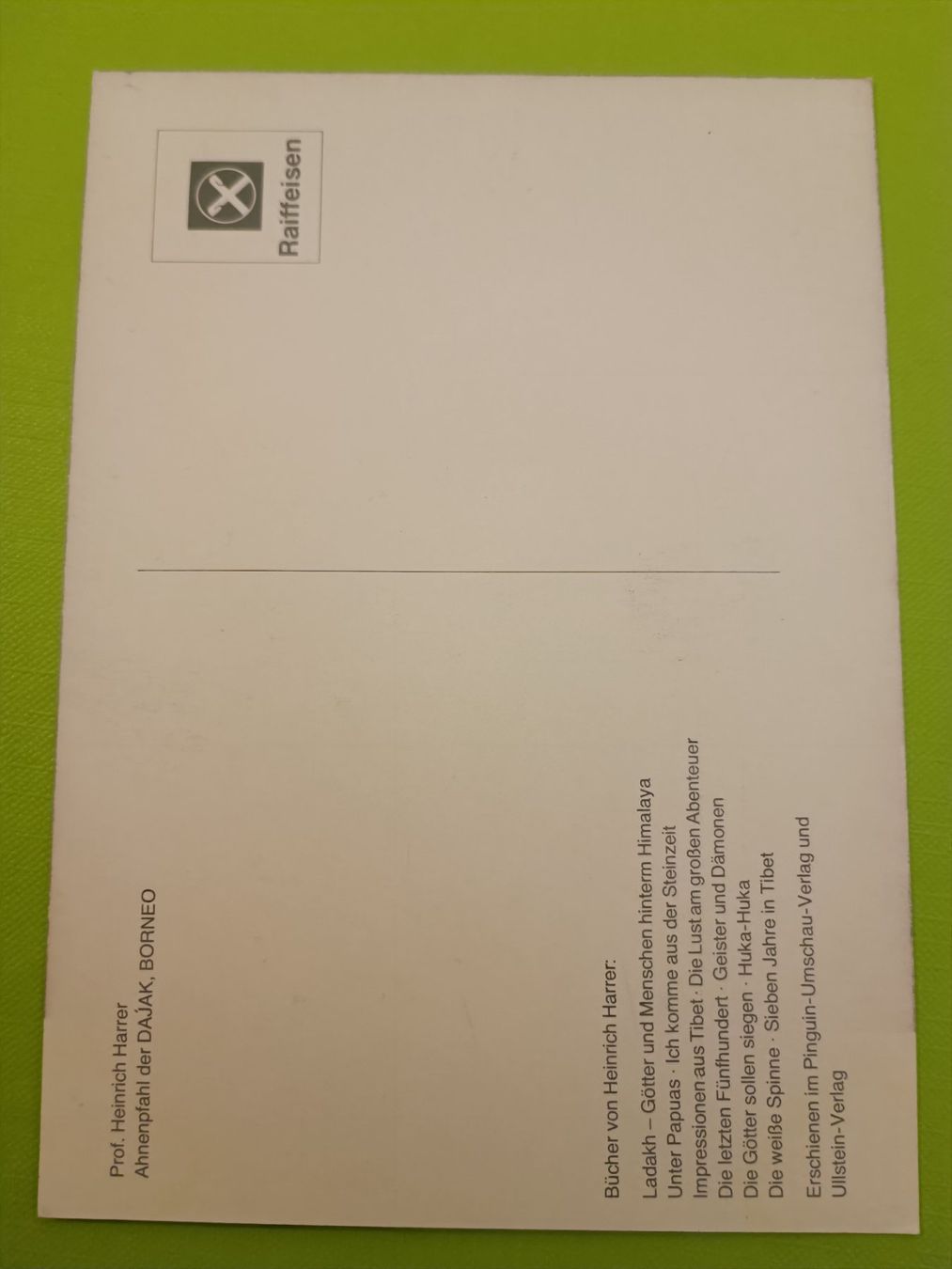 Autografi: Heinrich Harrer - handsigniert – Usato da Menziken venduto da Artographs 1