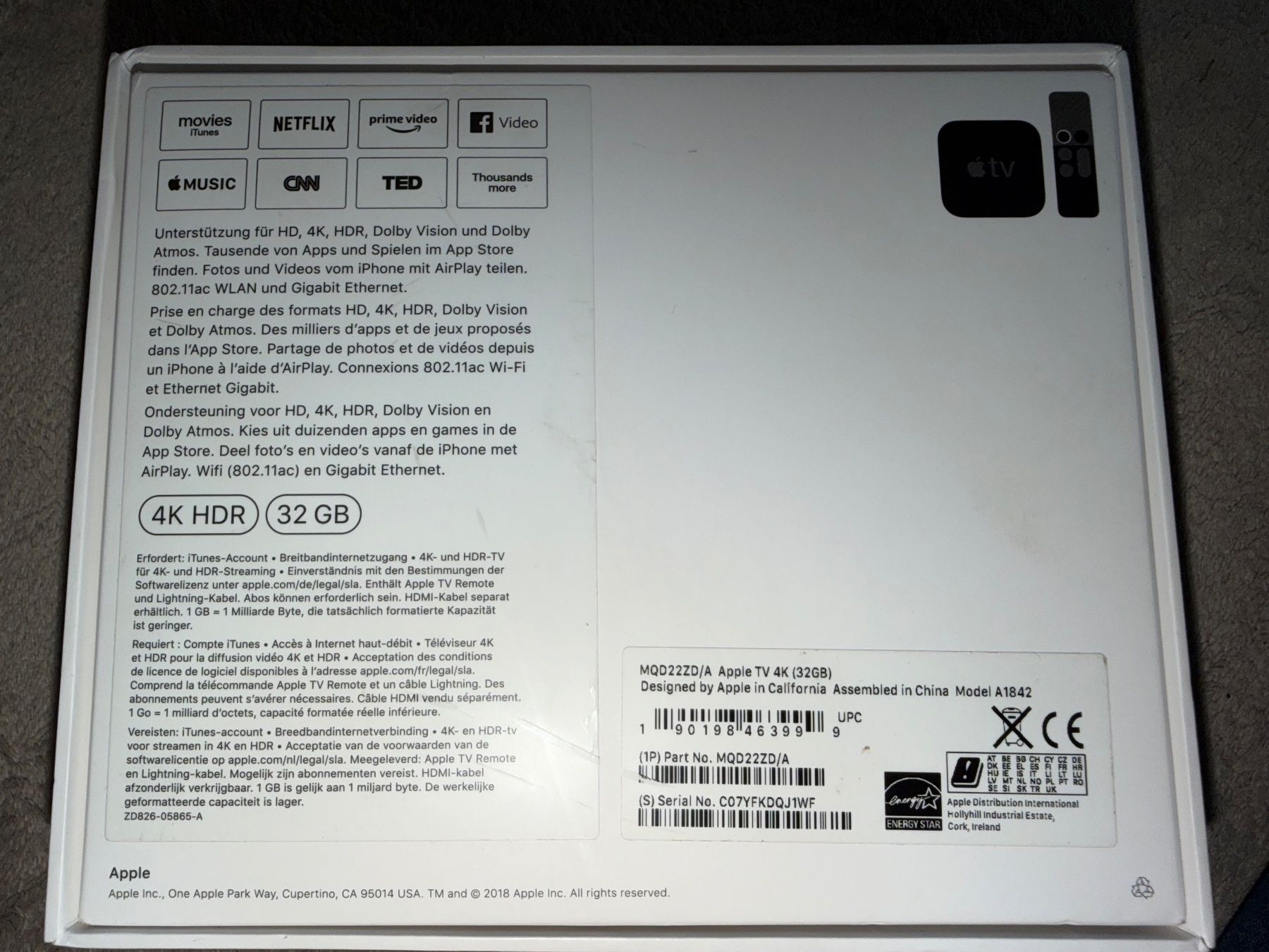 Apple Sistemi audio & multimediali: Apple TV 4K 32GB – Usato da Aarau venduto da KorgPA 7