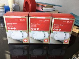 3 Stück Danfoss Fühler RA AVEO Click,ersetzt RA 2990 Click