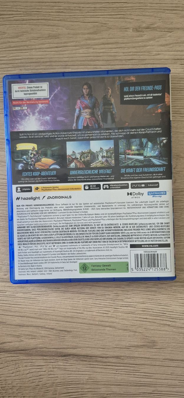 Jeux: Split fiction PS5 – Neuf (Voir description) à Thônex par Sebabastien 1