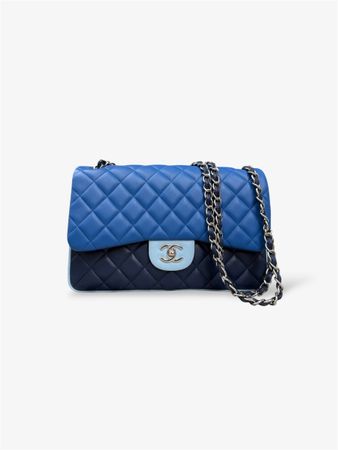 CHANEL Timeless Classic Flap tricolore bleu 