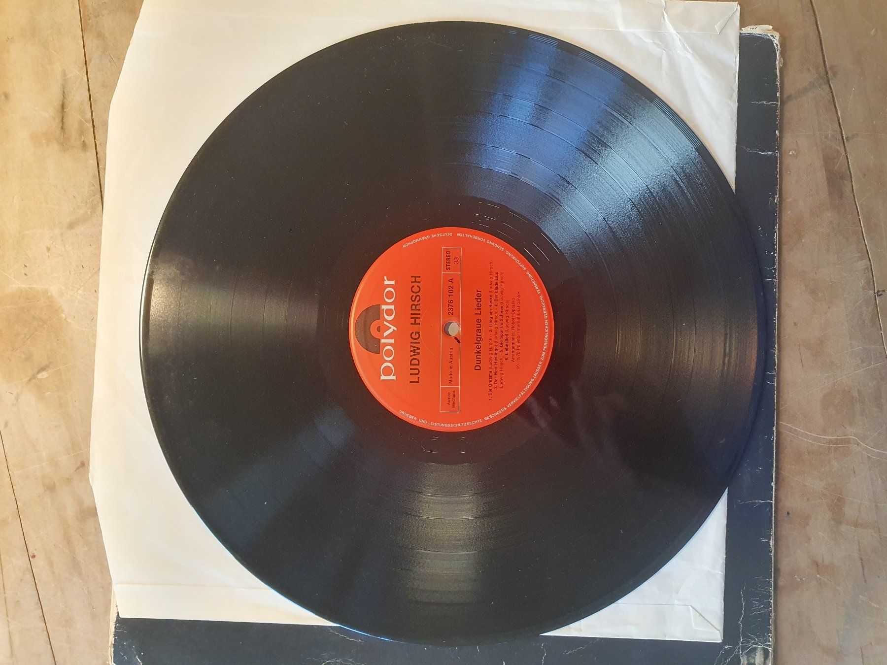 Schallplatten: LP Ludwig Hirsch dunkegraue Lieder – Gebraucht aus Zürich von loosebone 4