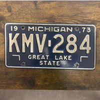 🇺🇸 1973 Vintage U.S. Autoschild - Michigan KMV-284
