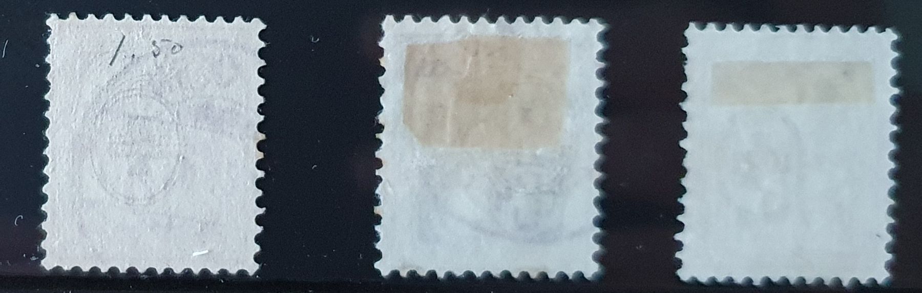 Tutti i francobolli: Ziffermuster weisse Papier 55-57  mit  Befund – Usato da Kreuzlingen venduto da Rschweiz1 1