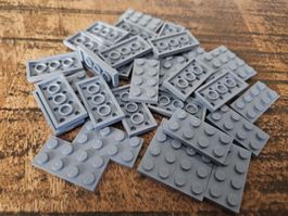 lego 3020 lot de 32 pièces Sand Blue Plate 2 x 4
