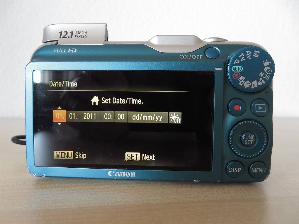 Canon Fotocamera: Canon SX230 HD Digitale Kompaktkamera Blau – Usato da Ortschwaben venduto da CitrousD 1
