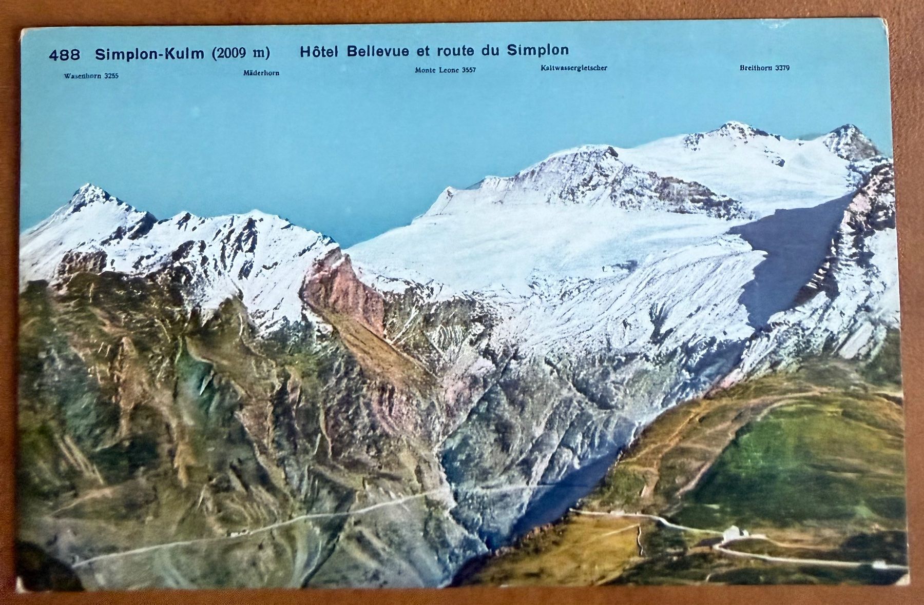 Cartoline postali: Simplon - Kulm Panorama. Ancienne carte – Usato da Lutry venduto da Ediego