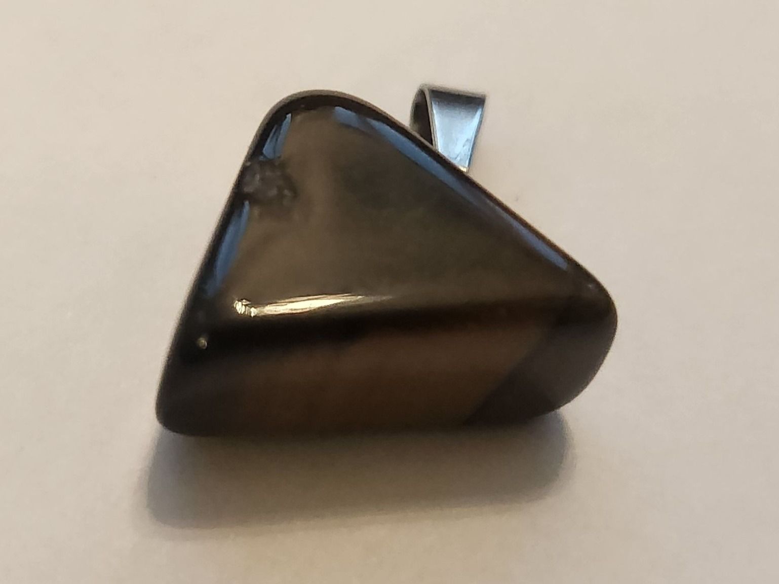 Ciondoli: Pendentif Oeil de Tigre Triangle Ambre – Nuovo (secondo la descrizione) da Territet venduto da Cenh 3