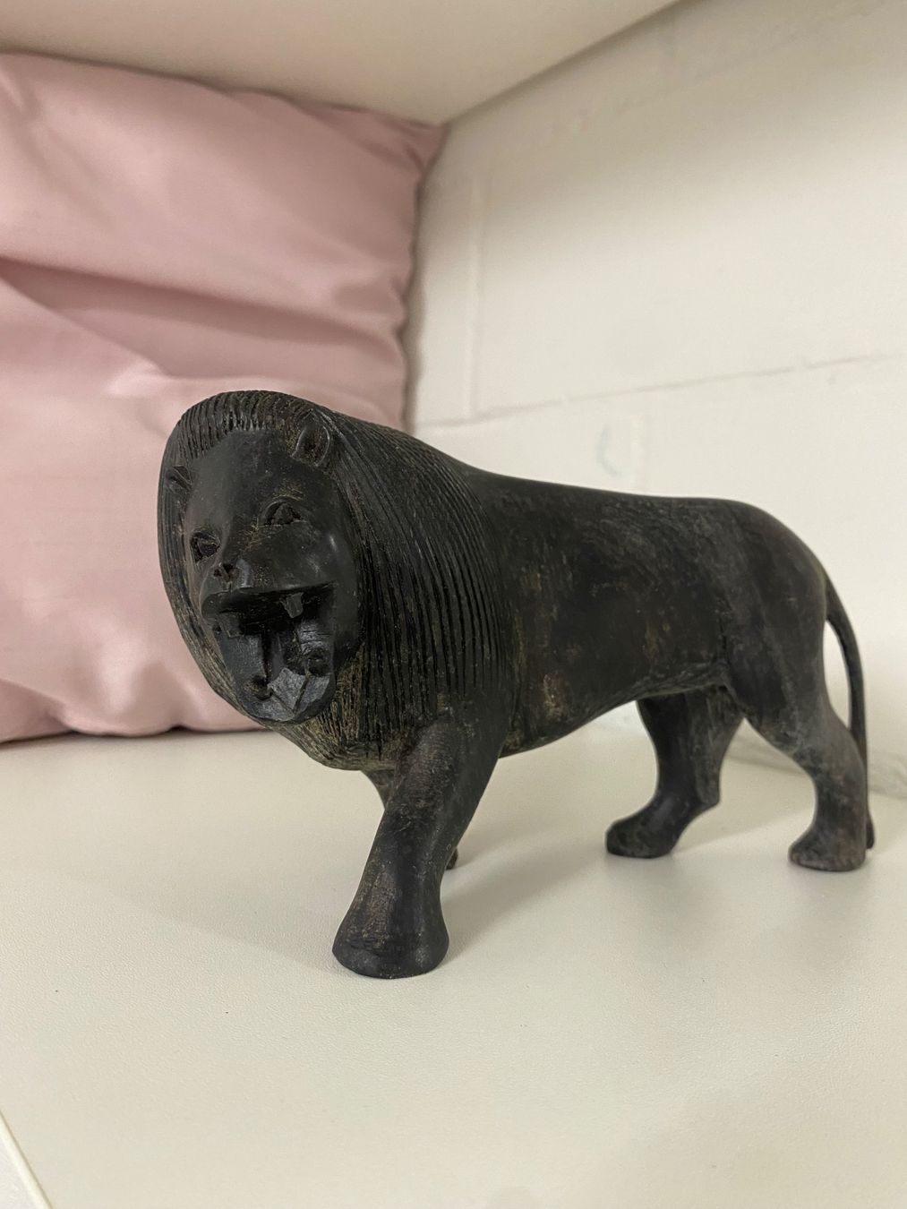 Statuette: Löwen figur aus Holz – Usato da Geuensee venduto da fab_hrz7 1