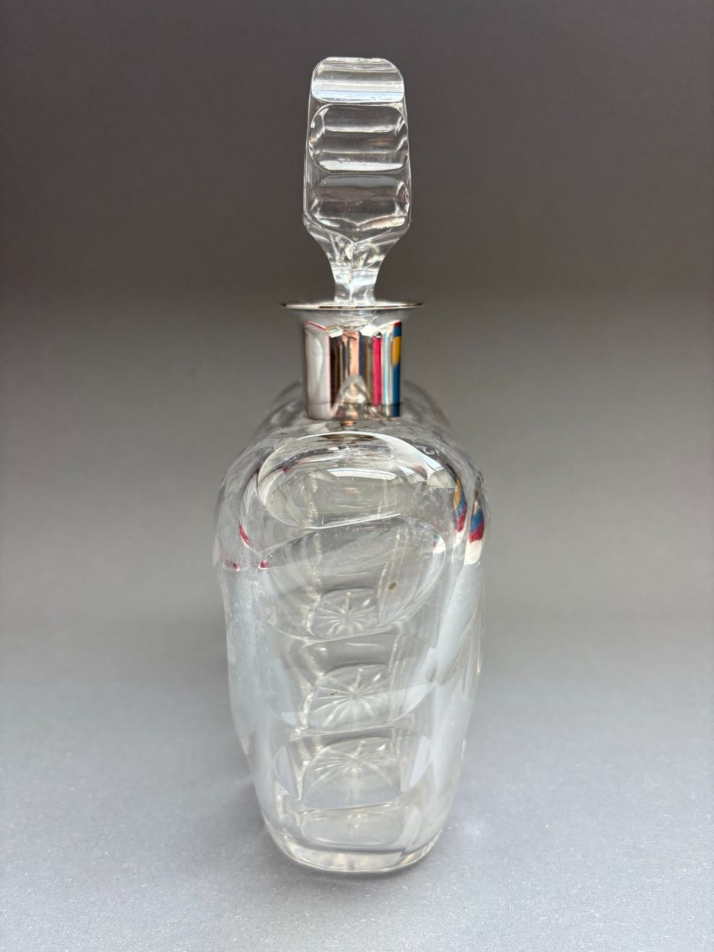 Caraffe: Kristall Karaffe Silbermontur 1940 Silber 800 – Usato da Zürich venduto da timeless.tones 1