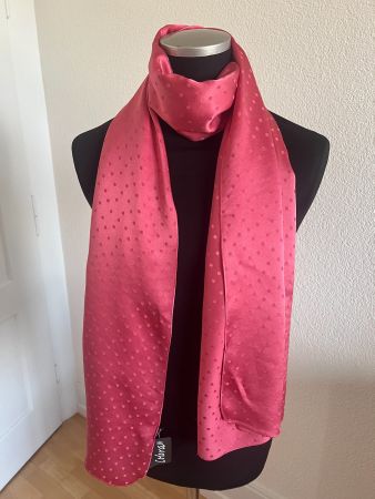Colora Schal, 100% Seide, Dunkelrosa, NEU