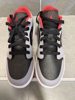 Air Jordan 1 Low Turnschuhe schwarz/grau Grösse 38