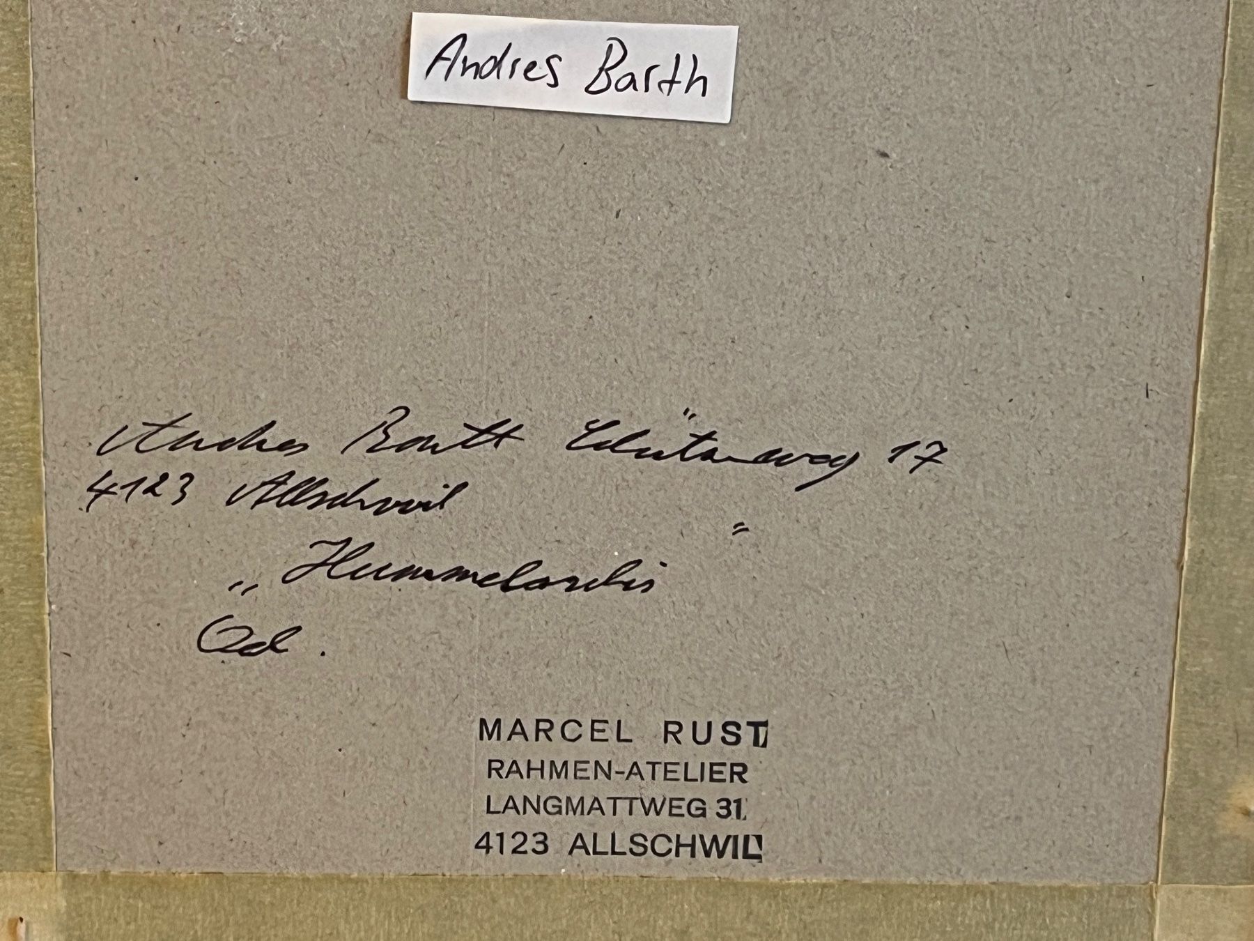 Dipinti: **Andreas Barth**, 1978 – Usato da Basel venduto da PAUL_ART 7