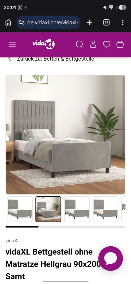 Vidaxl Letti: Doppelbett unbenutzt wird verkauft – Nuovo e nell'imballaggio originale da Rüti ZH venduto da Broly0601 4