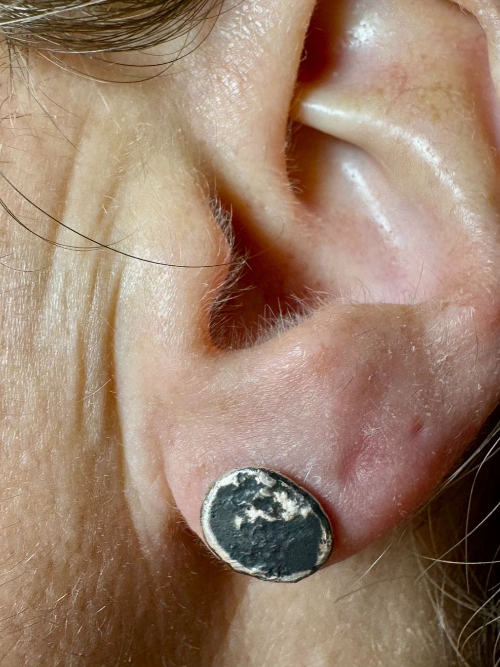 Orecchini pendenti & Orecchini a lobo: 1 Paar handgefertigte Ohrstecker - Silber 925 – Nuovo e nell'imballaggio originale da Jona venduto da Herzschmiede 4