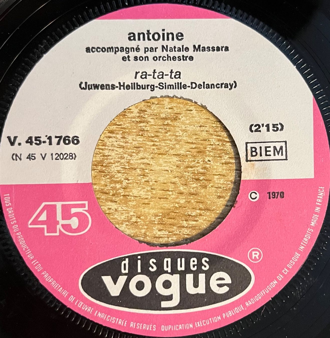 Dischi in vinile: ANTOINE - RA - TA - TA – Usato da Bussigny venduto da vinyl-pas-cher 2