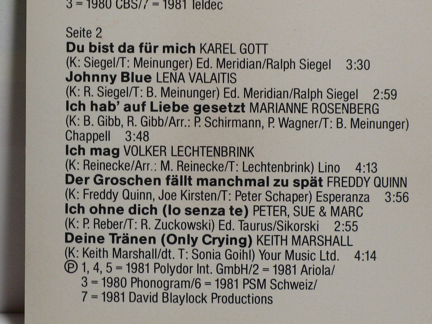 Musicassette: TOP STAR  PARADE – Usato da Langnau i. E. venduto da gf2_29jt 2