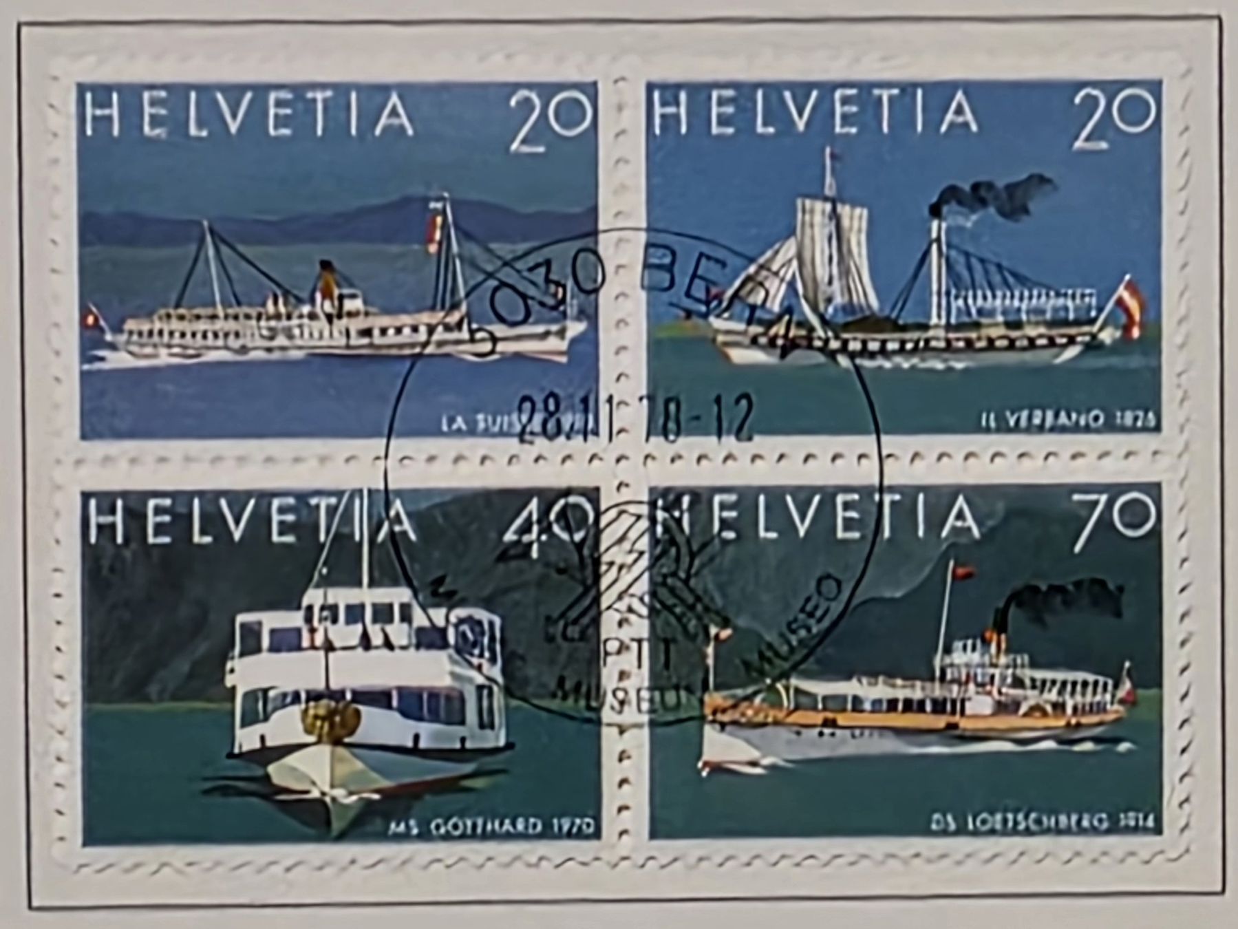 Tous les timbres: Luxus-Bogen "St.Saphorin" mit Ersttagsstempel 1978 – D'occasion à Rohrbach par lod_m58r 1