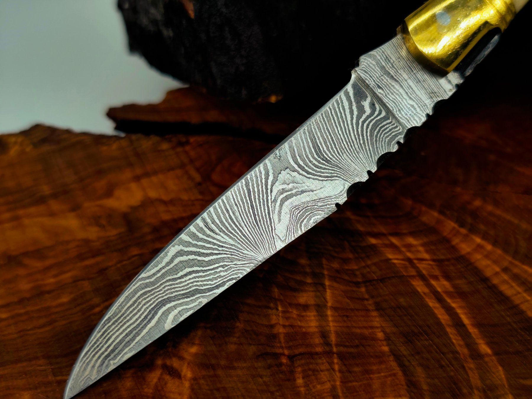 Accessori: Laguiole Damast Messer Klappmesser echtes Damastmesser – Nuovo e nell'imballaggio originale da Arlesheim venduto da Premius_1 3
