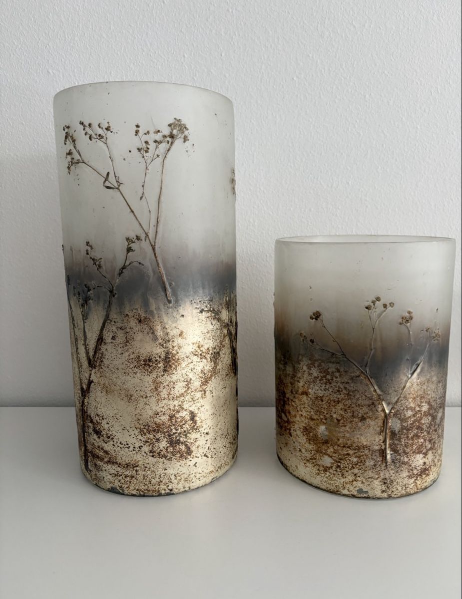 Vasi & Recipienti: 2 Vasen (für Kerzen oder Blumen) – Nuovo (secondo la descrizione) da Zürich venduto da selii 1
