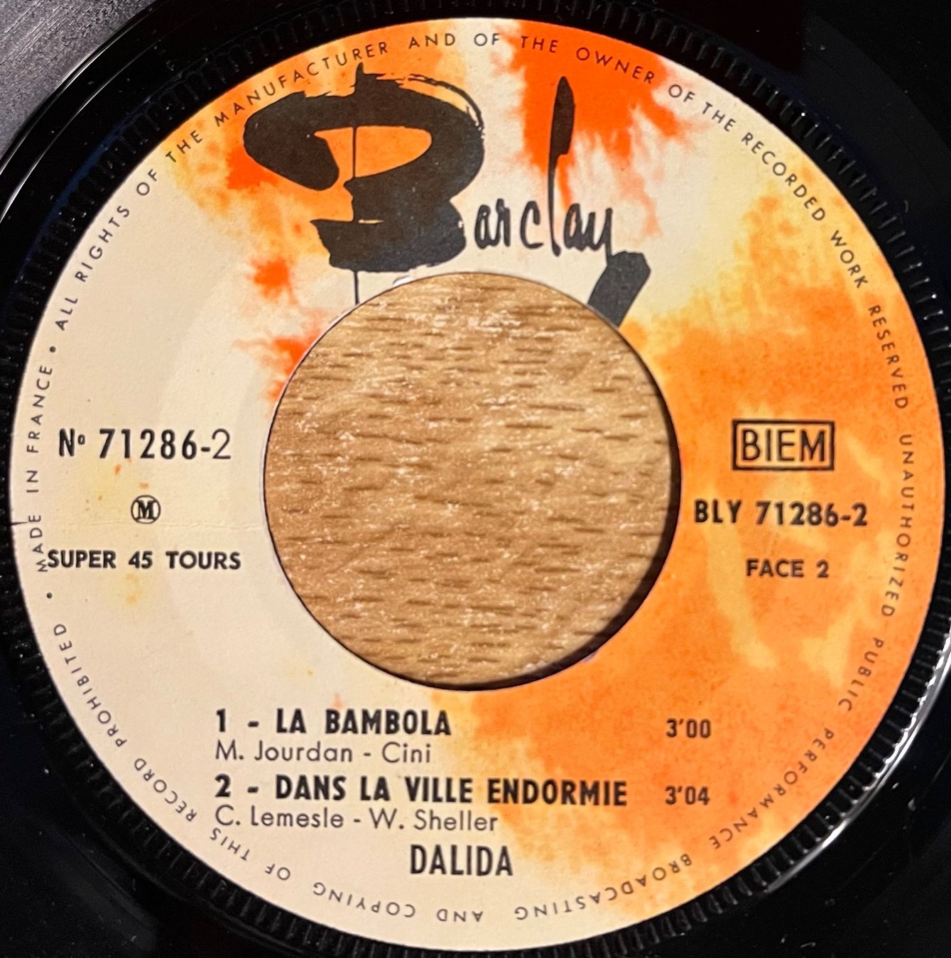 Dischi in vinile: DALIDA - PARS – Usato da Bussigny venduto da vinyl-pas-cher 3