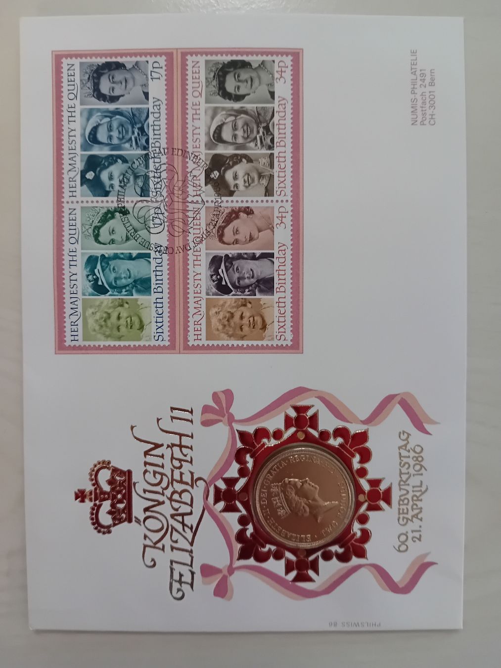 Tutti le monete: Numisbrief 2 Pounds Elisabeth 2 - 1986 – Nuovo (secondo la descrizione) da Muralto venduto da Alex1912