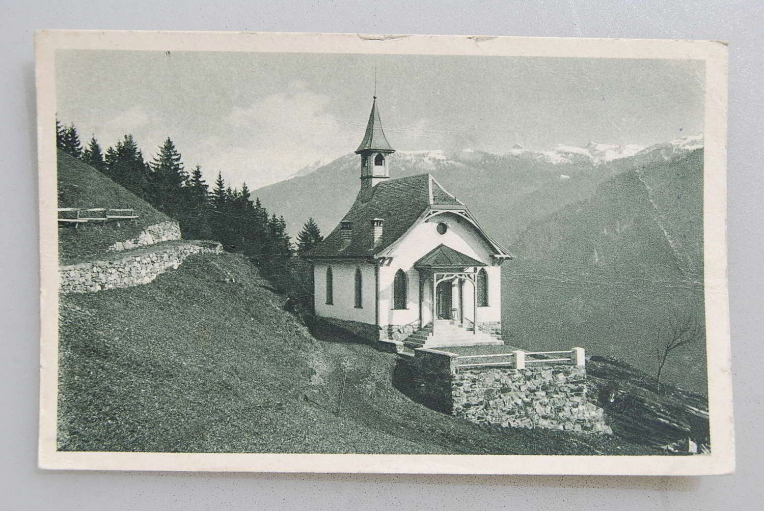 Ansichtskarten: AK Braunwald Kirchli 1929 – Gebraucht aus Rüfenacht BE von Toro06