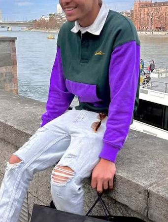Lacoste L!VE Unisex Rugby Sweatshirt