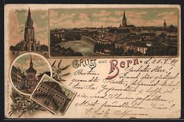 Litho Berne, Münster, Zeitglockenturm, 