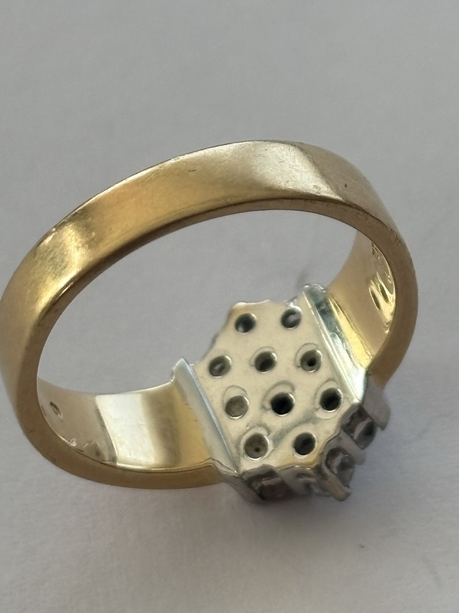 Anelli: Goldring mit Diamanten 18 Karat – Usato da Langnau am Albis venduto da flusspflege 6