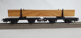 Märklin 4665 DRG/DB Langholzwagen Version: 1974