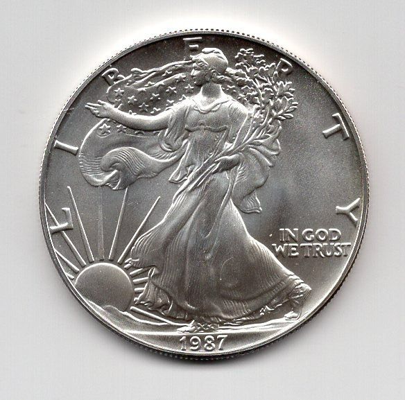 Alle Münzen: (1005) USA, 1 Unze Eagle 1987, stgl – Gebraucht aus Rüthi (Rheintal) von erdnuessli1