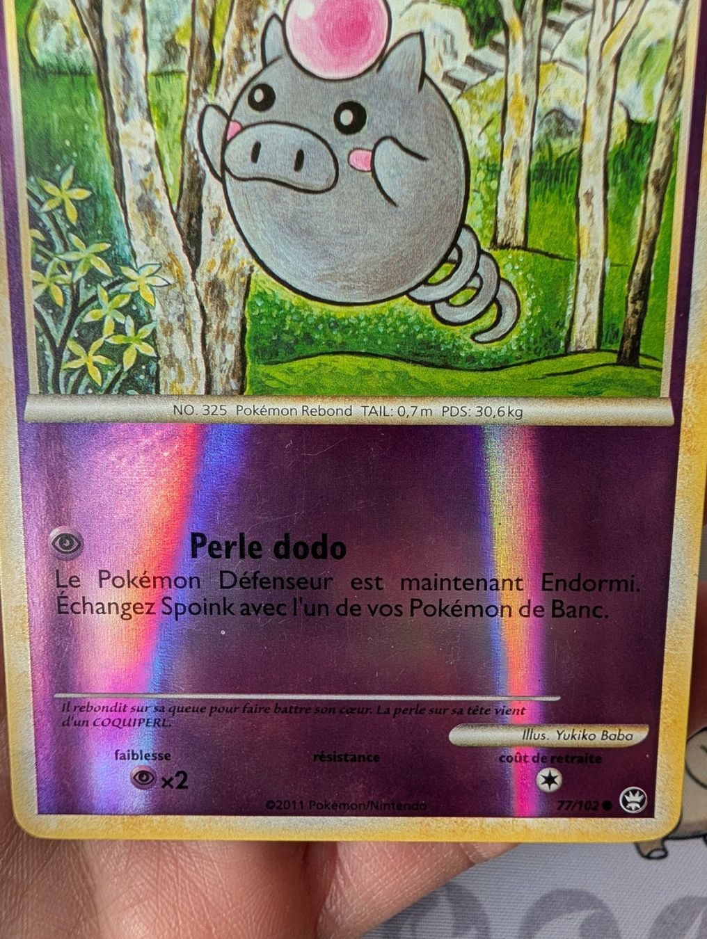 Pokémon Carte collezionabili: Carte Pokémon FR Spoink reverse de Triomphe – Nuovo (secondo la descrizione) da Thônex venduto da Janadel 2