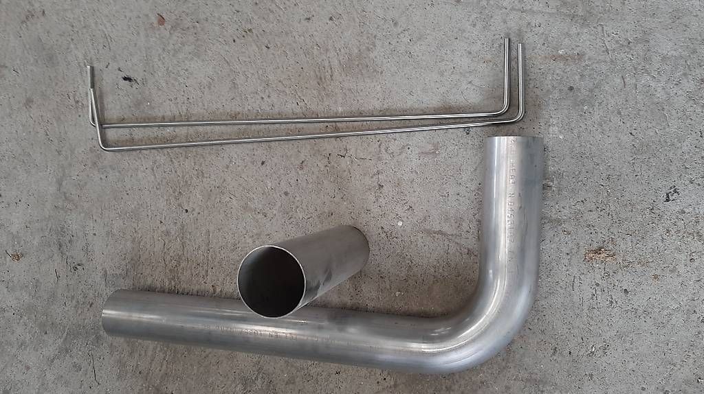 Bogenschiessen: Rohrbogen Ø104x2mm CNS für Smokker oder Grill – Neu (gemäss Beschreibung) aus Menzberg von Tschippi