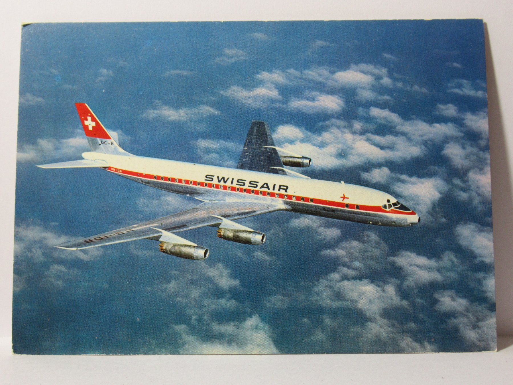 Cartoline postali: Flugzeug , SWISSAIR DC - 8 – Nuovo (secondo la descrizione) da Grenchen venduto da Bluemchen1900