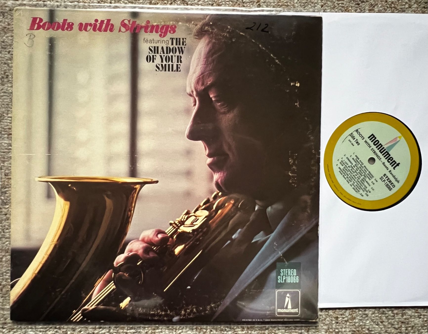 Schallplatten: Boots Randolph – Boots With Strings LP GEWASCHEN – Gebraucht aus Unterseen von vinylmore