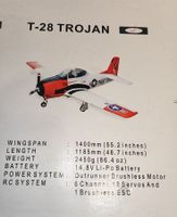 FMS T-28 Trojan RC Flugzeug Spannweite 1400mm neu