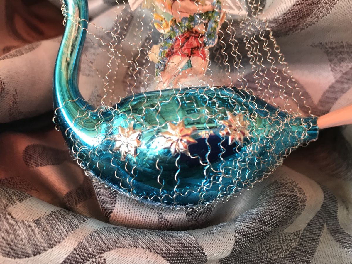 Tutte le decorazioni: Blauer Schwan nostalgischer Christbaumschmuck Lauscha – Nuovo e nell'imballaggio originale da Alpnach Dorf venduto da marvo 3