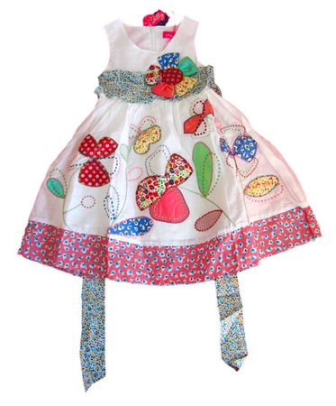 Fest/Sommerkleid im Patchwork-Stil Gr. 9 (110-120 cm)
