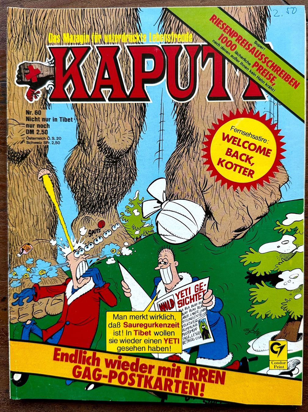 Comics: Kaputt Nr. 60, hunderte Comics eingestellt ab 1.- – Gebraucht aus Seltisberg von quadartswiss