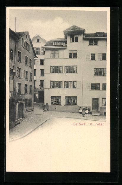 Cartoline postali: AK Zürich, Helferei St. Peter – Usato da Berlin venduto da bartko-reher