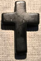 Schöner Kreuz Anhänger, Onyx, Handarbeit, Einzelstück