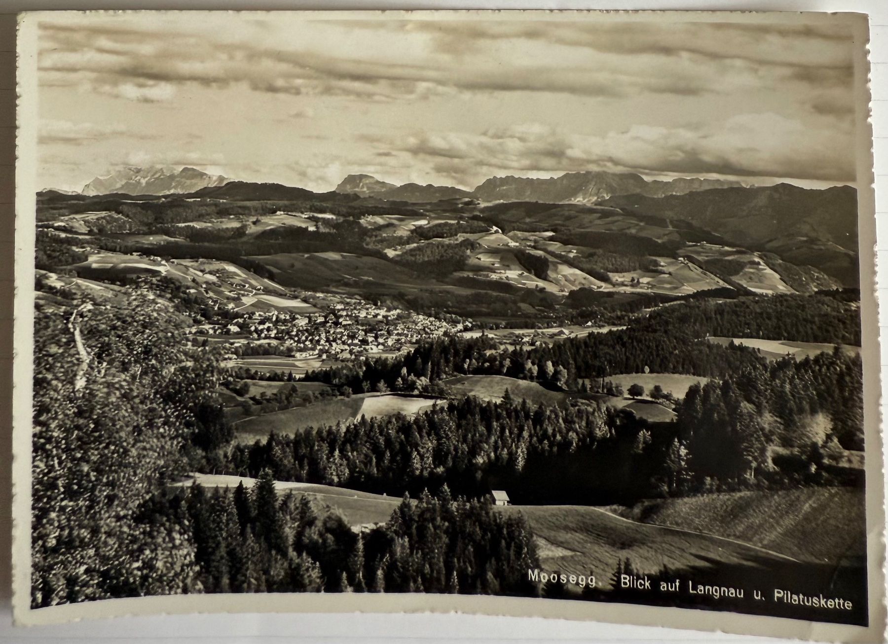 Ansichtskarten: LAUGNAU - MOOSEGG - Kurhaus 1950 – Gebraucht aus Lutry von Ediego