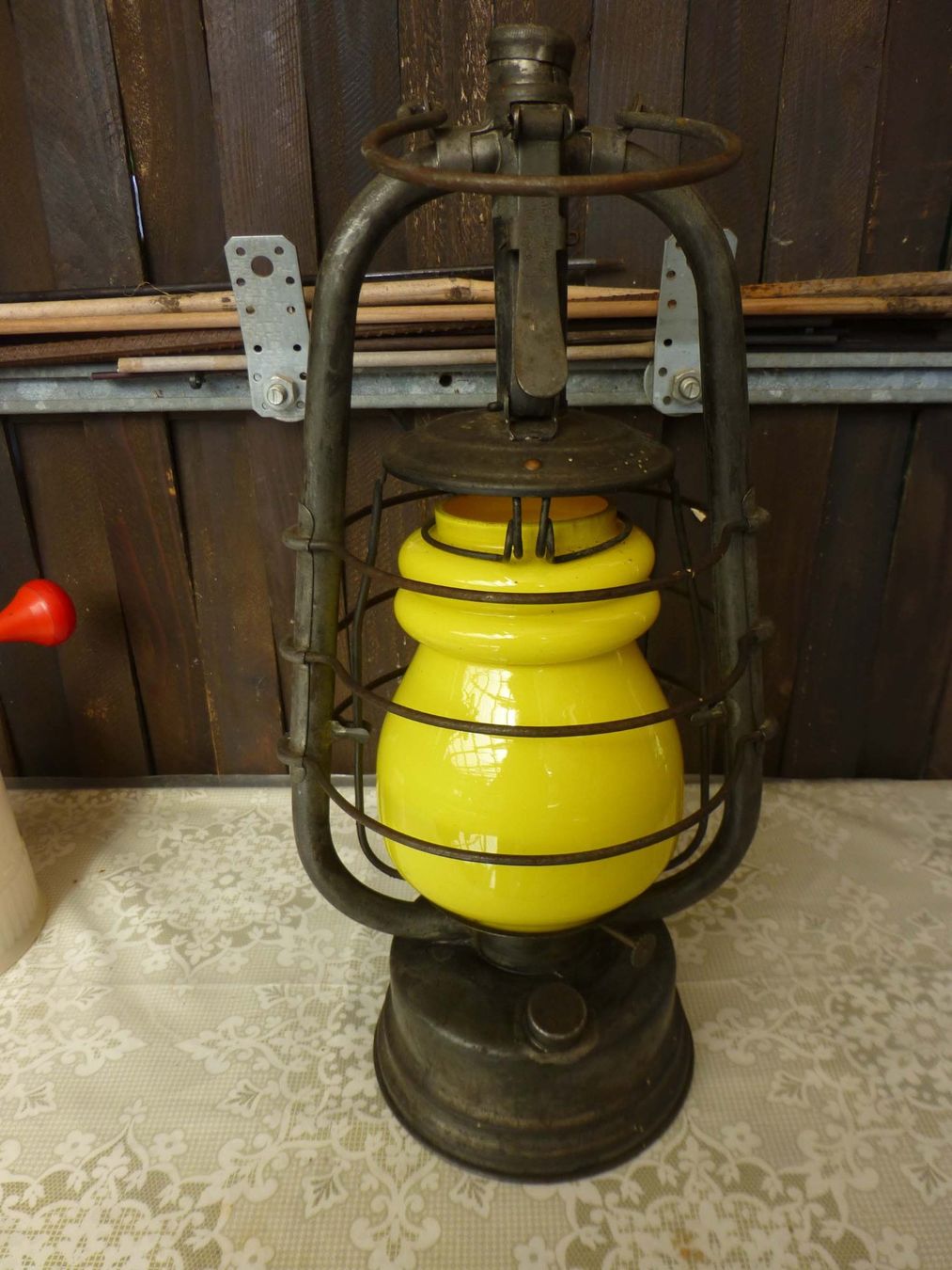 Lampade: Antike Sturmlaterne, Petrol – Usato da Rapperswil BE venduto da morjis