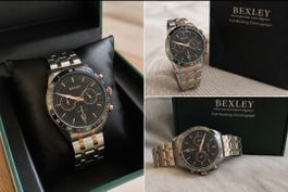 Bexley Chronograph Watch Two-Tone Stainless Steel Rose Gold