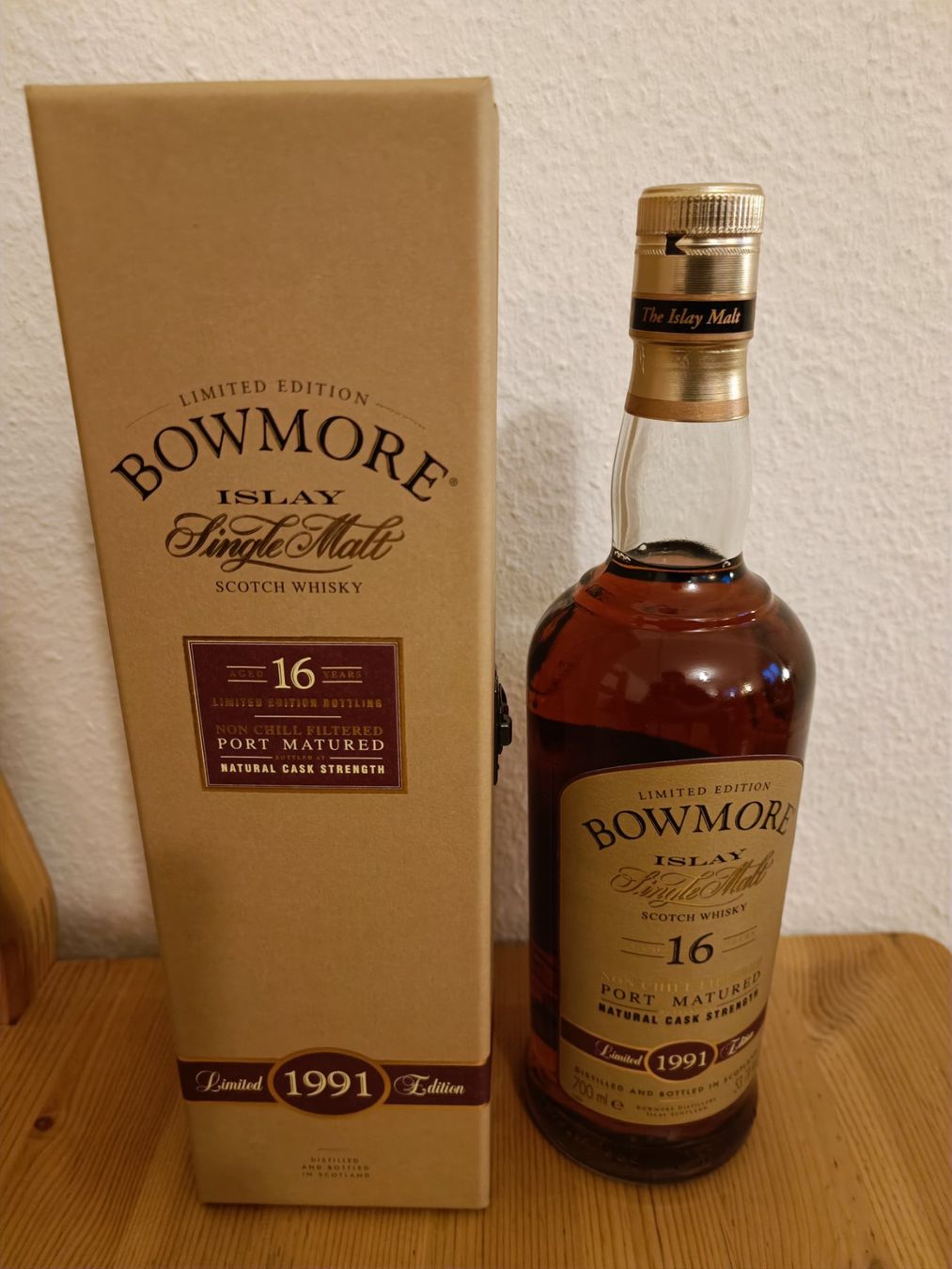 Bowmore Bevande alcoliche: Bowmore 16 Port – Nuovo e nell'imballaggio originale da Zürich venduto da schafi1980